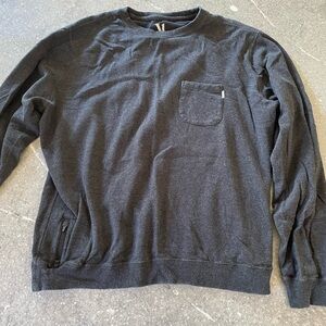 Vuori Jeffrey Charcoal Crewneck Sweater pullover